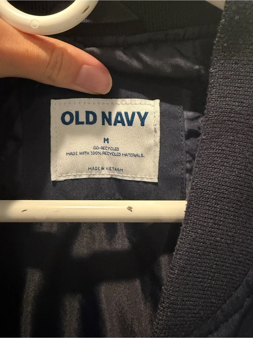 Old Navy Men's Navy Blue Bomber Jacket